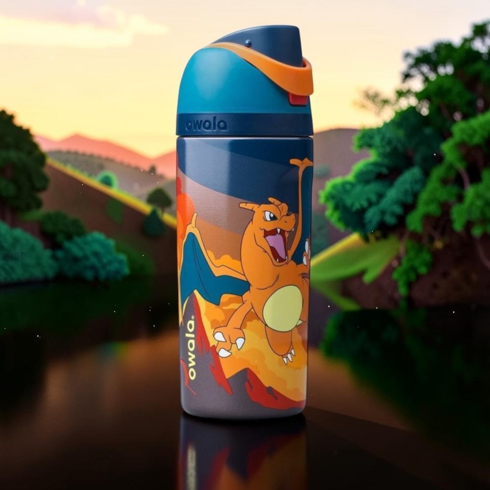 Owala Kids FreeSip Pokemon Charizard Insulated Stainless Steel Water Bottle 16oz